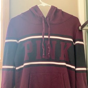 “ pink” maroon hoodie , small